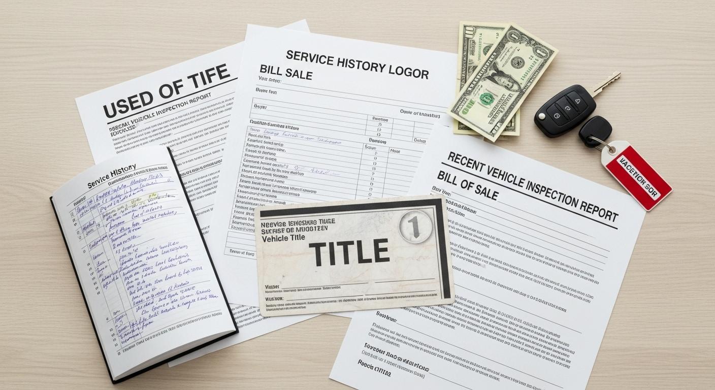 중고차 판매시 서류