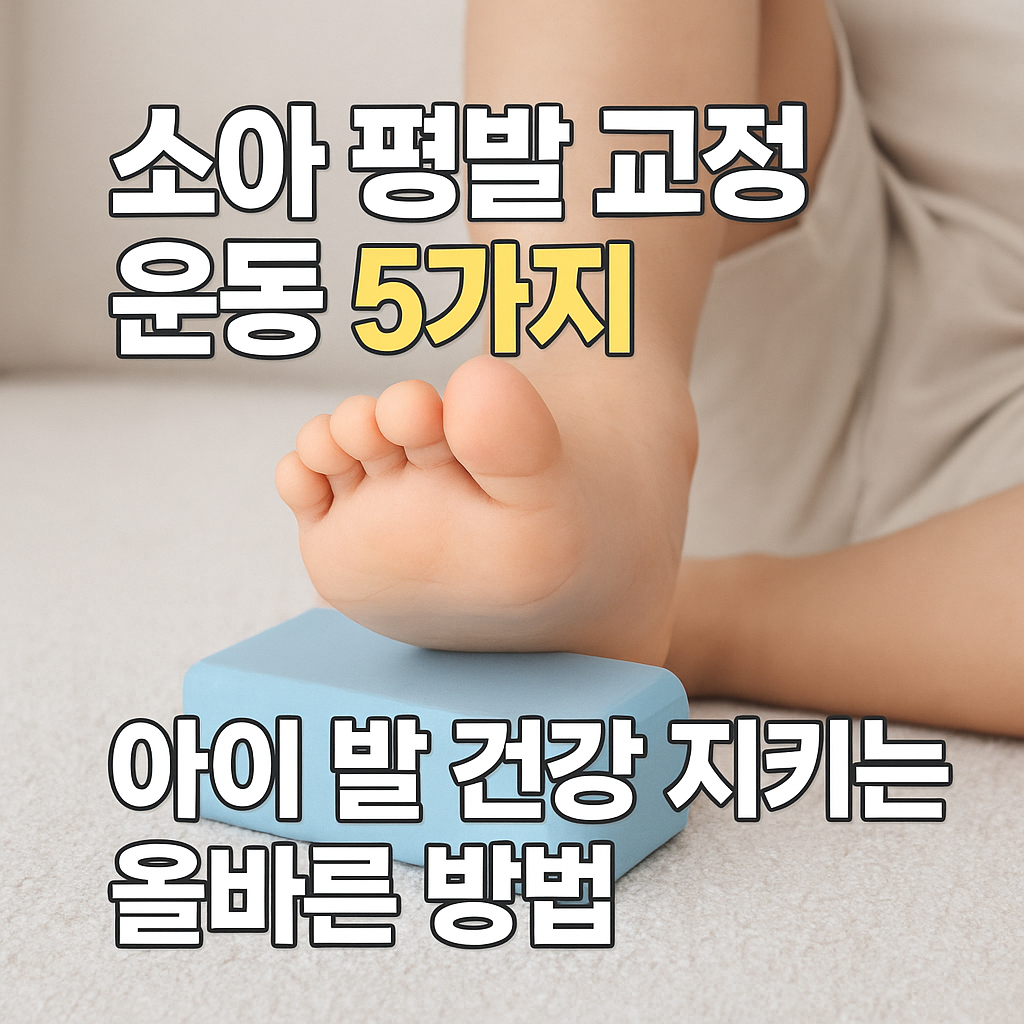 소아 평발 교정 운동 5가지 아이 발 건강 지키는 방법