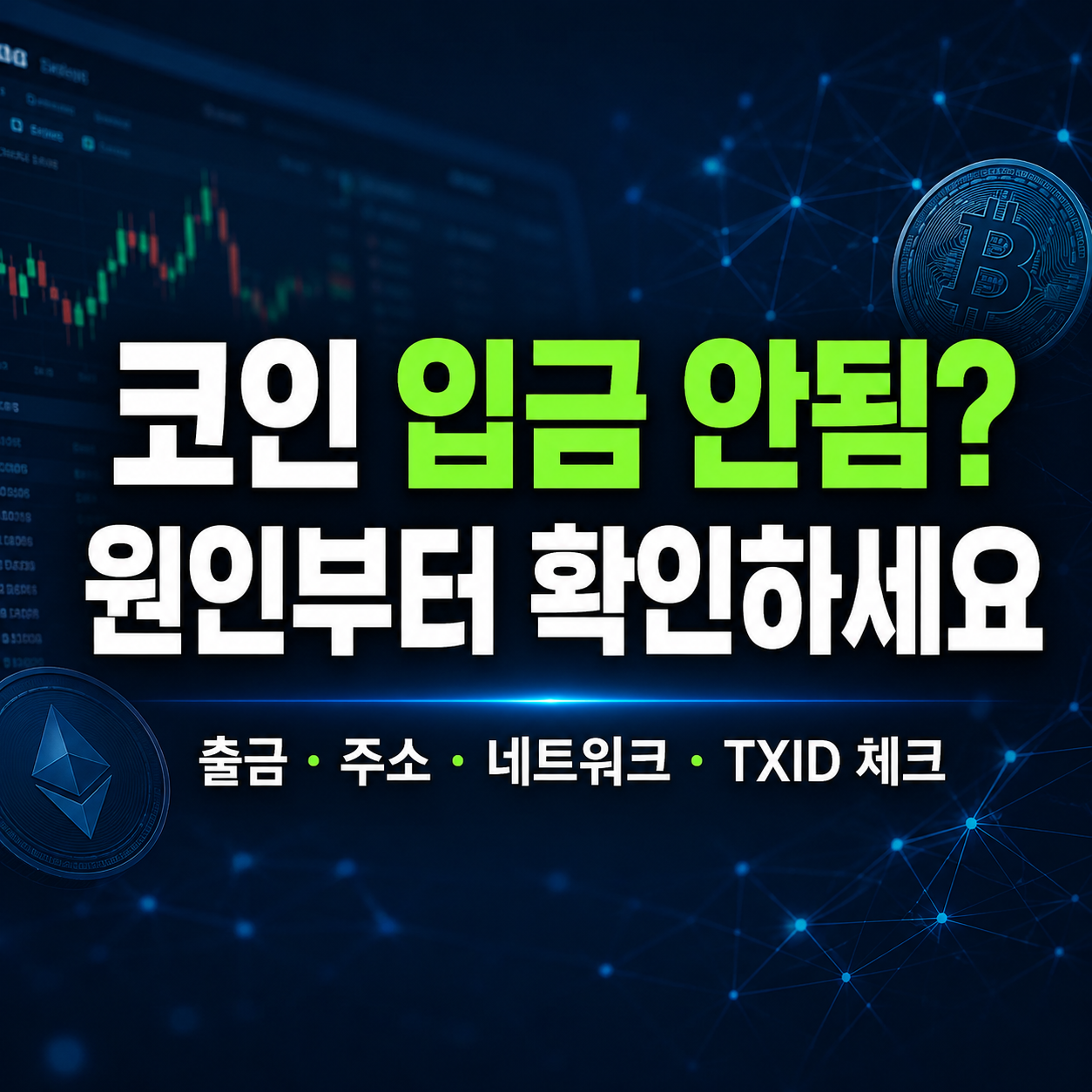 코인 입금 오류 확인 순서