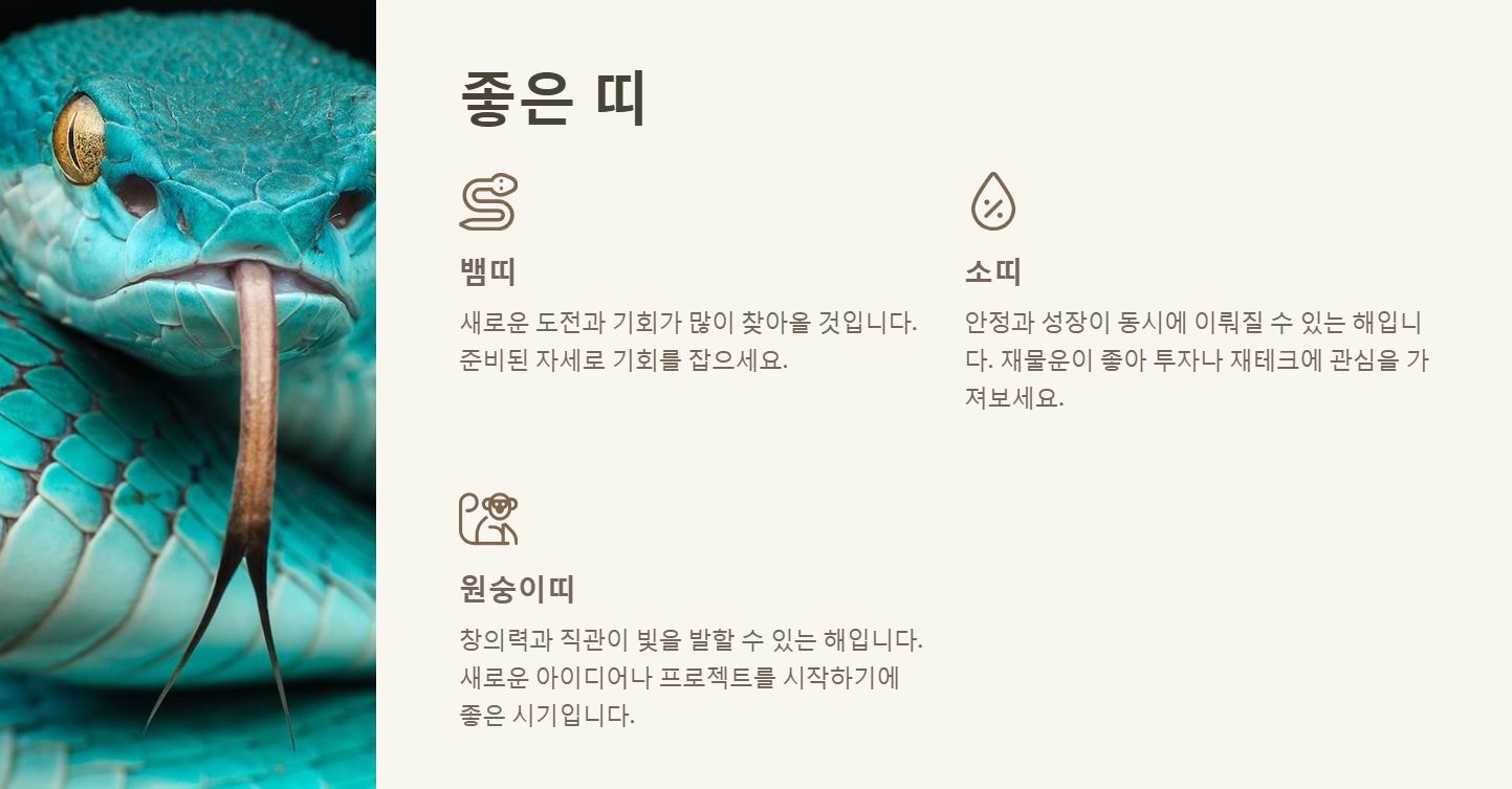 을사년 푸른뱀