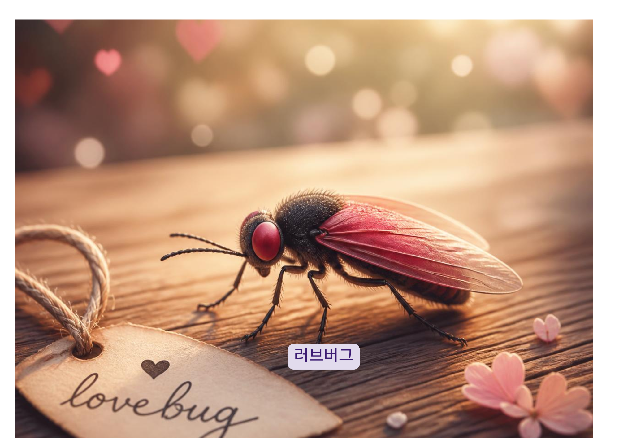 여름에 출몰하는 러브버그 이미지