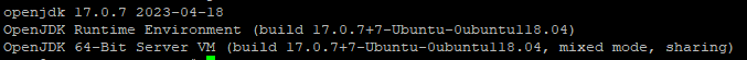 openjdk 17.0.7