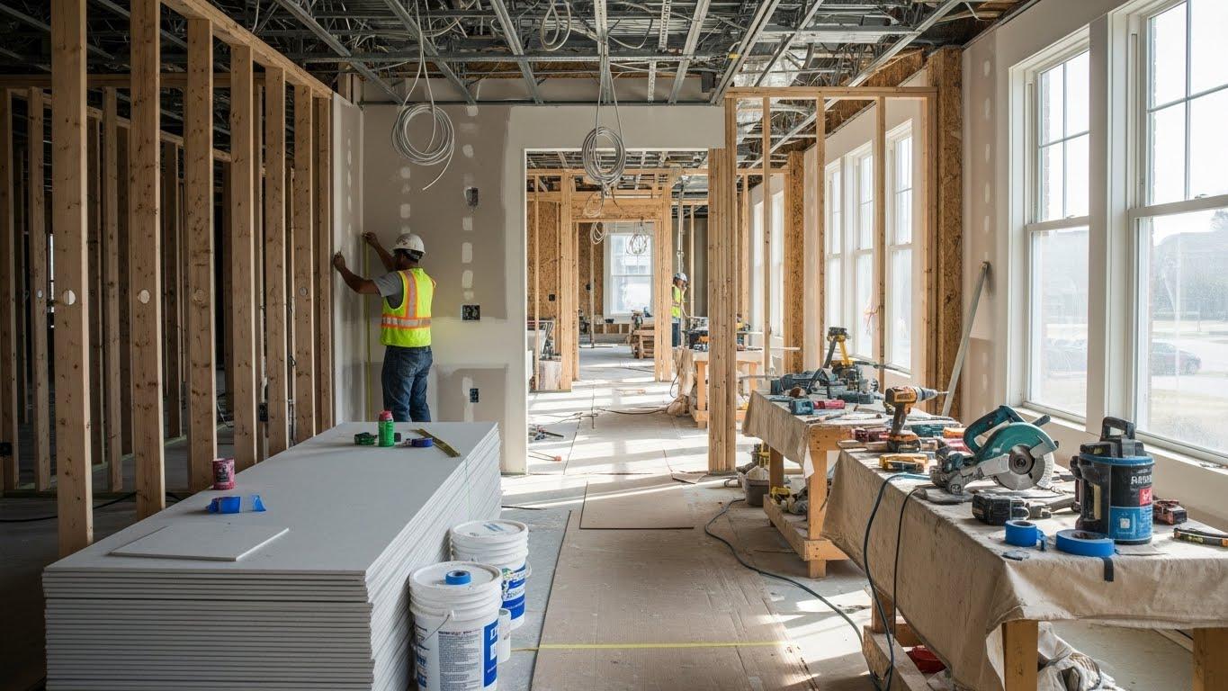 인테리어공사 일요일