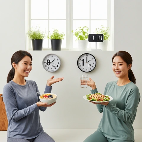 식사 시간보다 섭취 열량이 대사 건강에 더 큰 영향을 미친다는 연구 결과