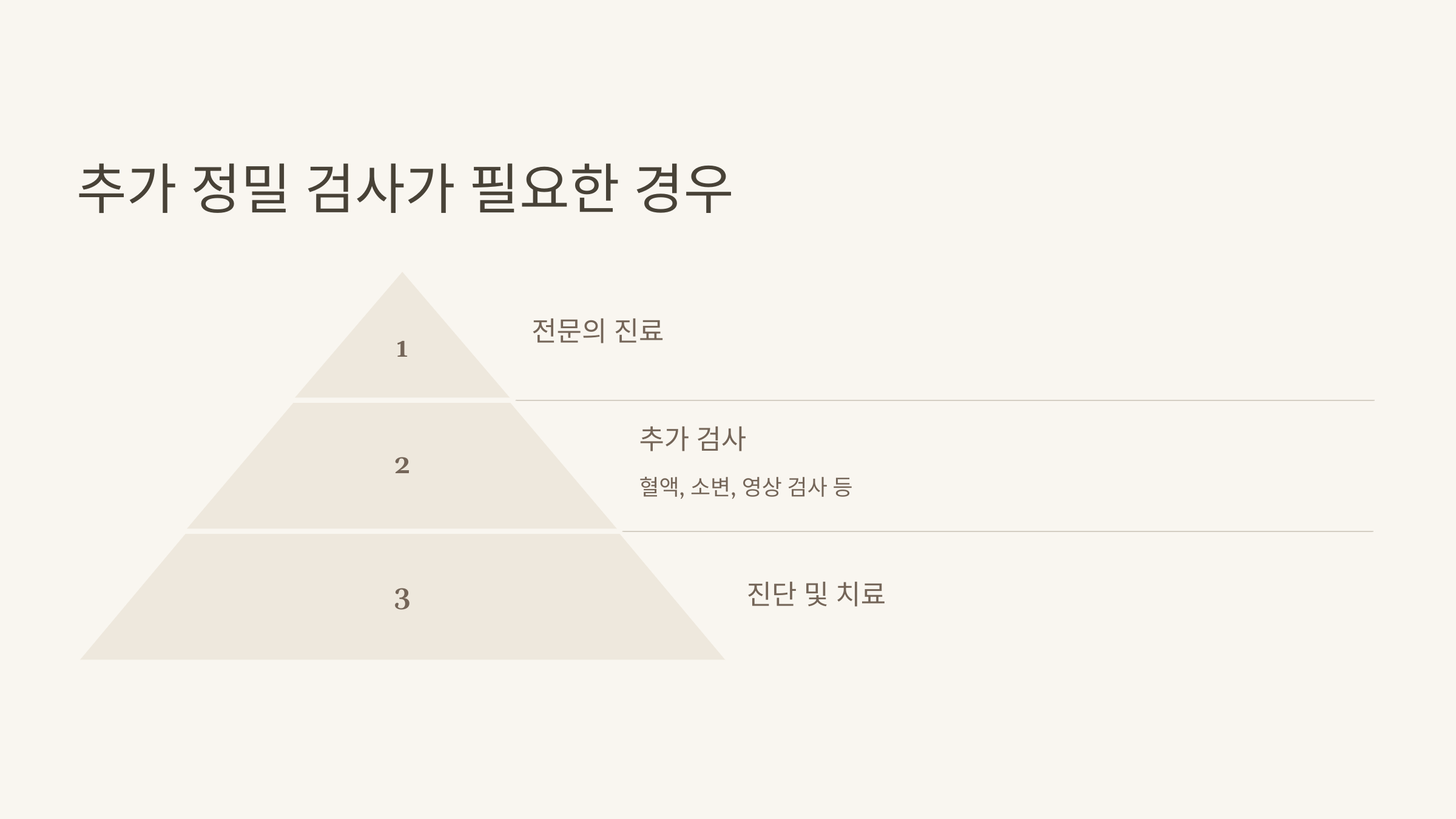 추가 정밀 검사가 필요한 경우