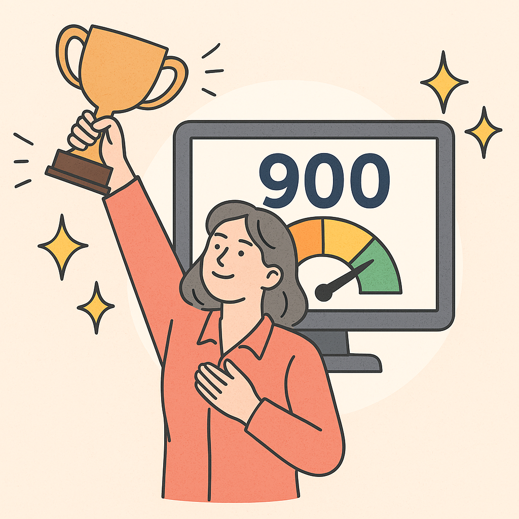 신용점수 900점 이상 만들기, 20대부터 준비하면 쉽습니다 일러스트