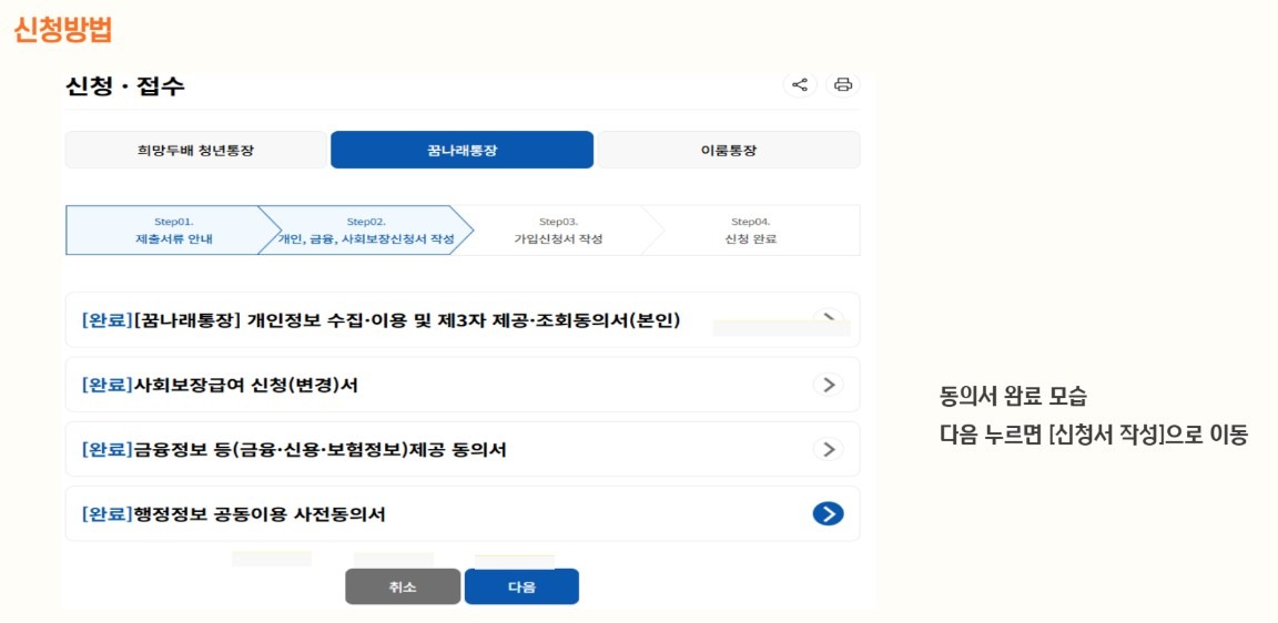 서울시 꿈나래 통장 신청 방법 및 혜택