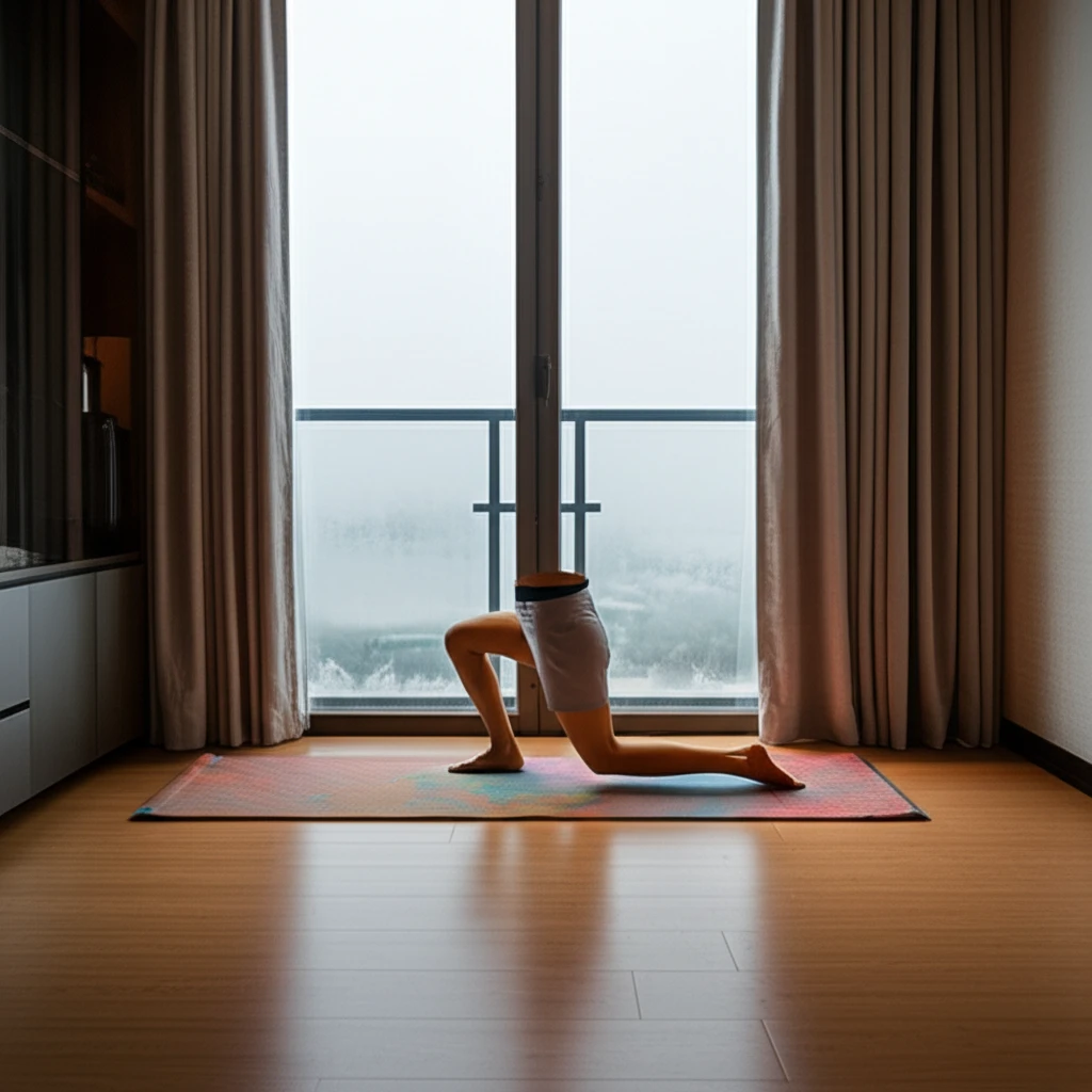 한파 속 방 2평 스마트 운동 전략 ..