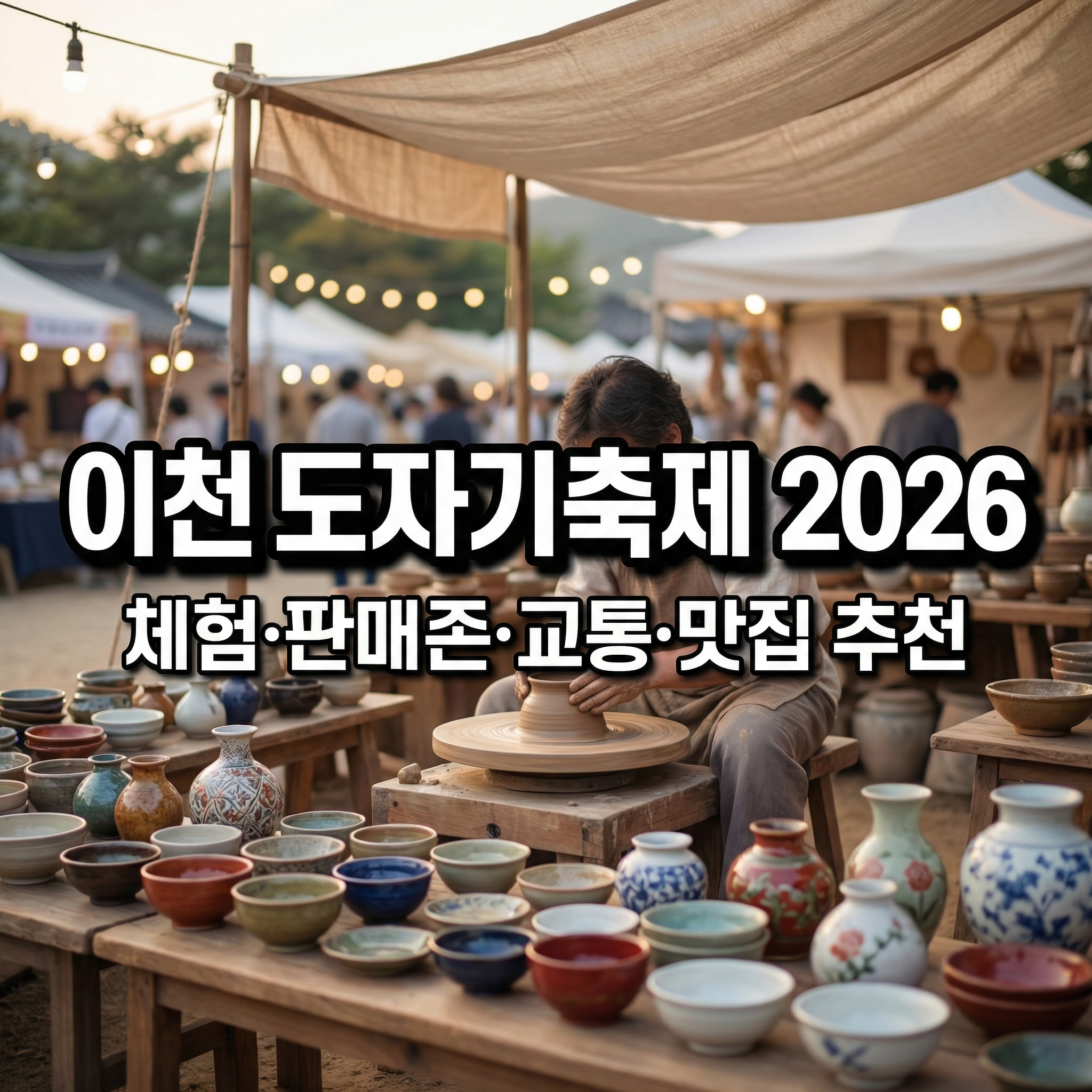 이천도자기축제 2026 일정 ❘ 체험·주차·맛집·가볼만한곳 정리