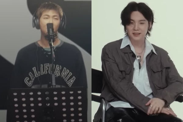 방탄소년단 BTS 다큐멘터리 더 리턴 RM 녹음실 비하인드 및 슈가 인터뷰 장면