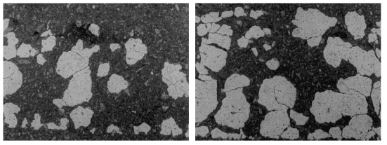 마모된 차선 도료
