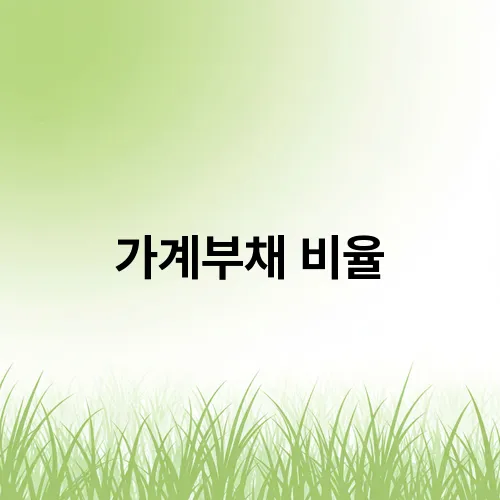 가계부채 비율
