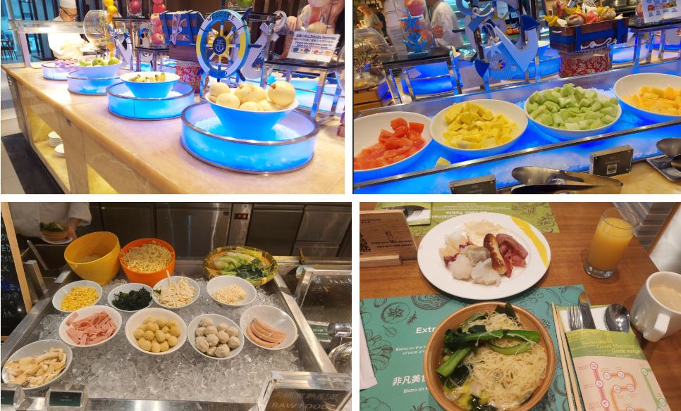 홀리데이인골든 조식레스토랑 메뉴