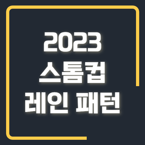 스톰컵 레인패턴