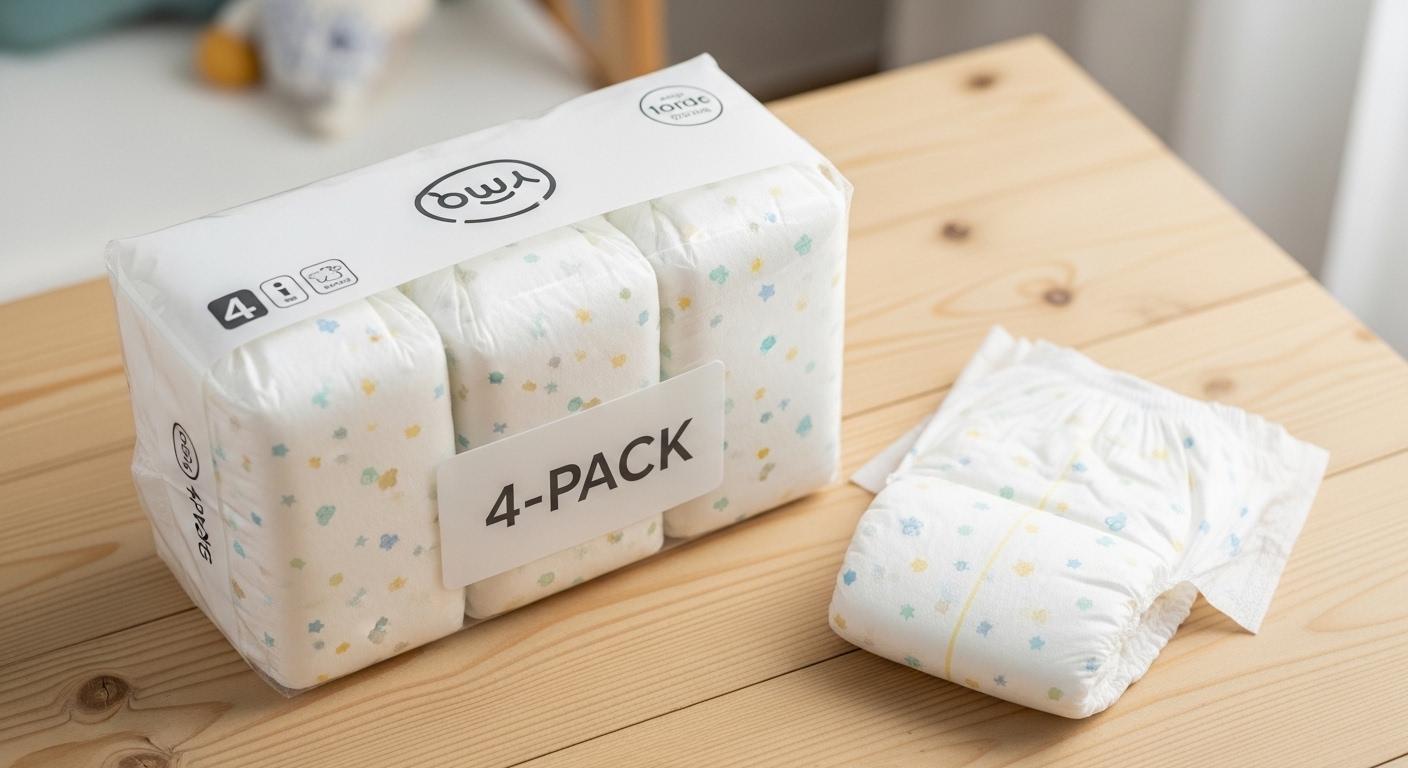 기저귀 4팩