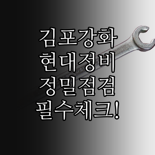 김포 강화 인근 현대자동차 서비스센터..