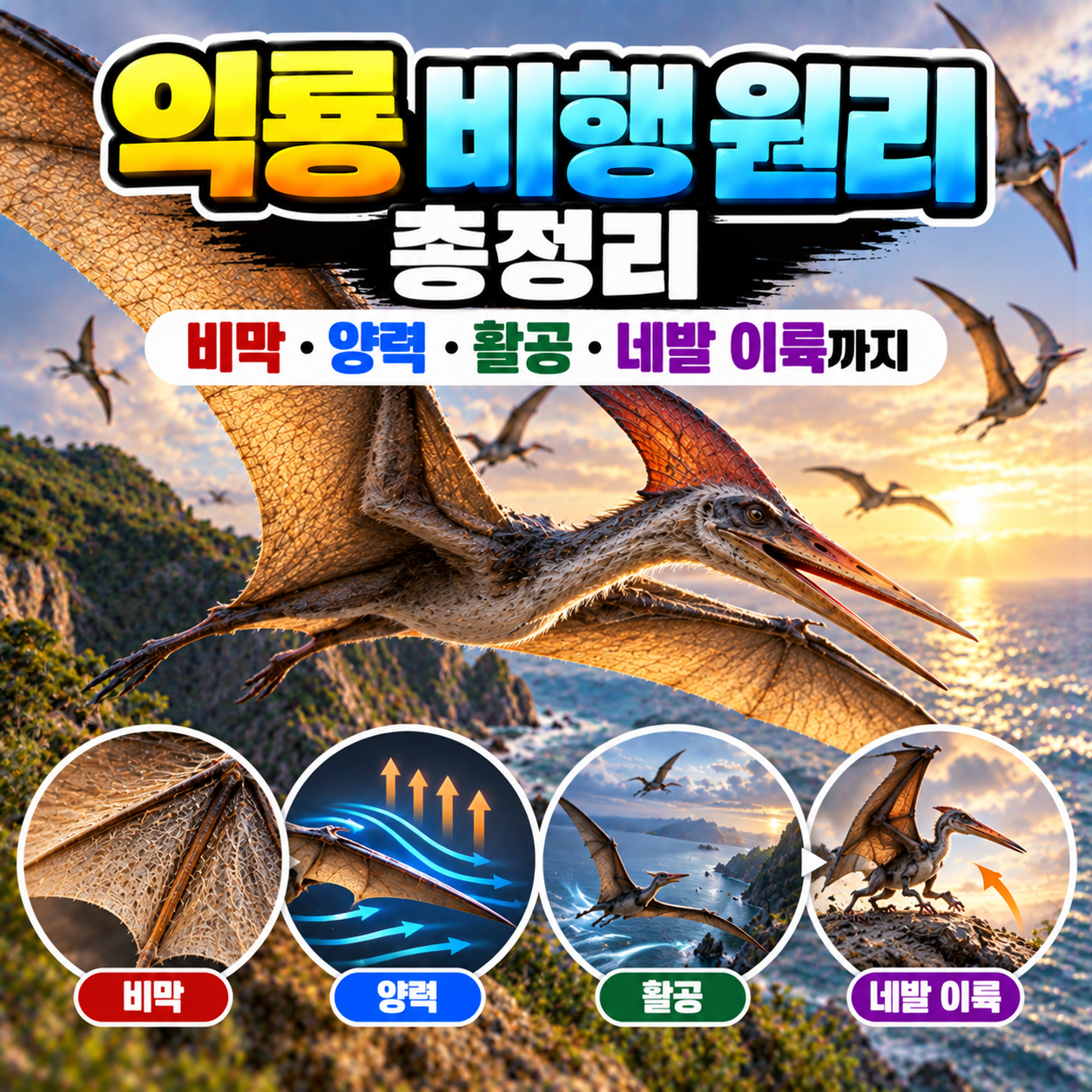 익룡 비행 원리