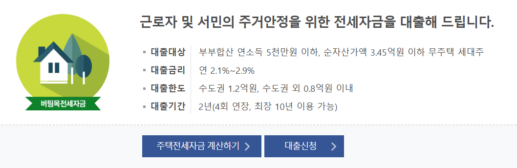 기금이든든 청년 버팀목전세자금 대출