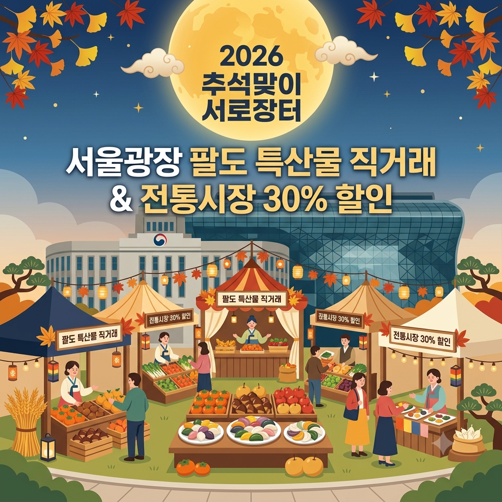 서울광장 특산물 직거래 &amp; 전통시장 할인