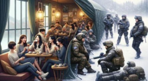 Ai 가-그린-한국-남녀-모습