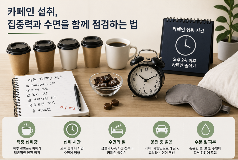 카페인 섭취와 수면 관리 팁