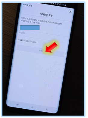 카카오톡-패스워드-입력
