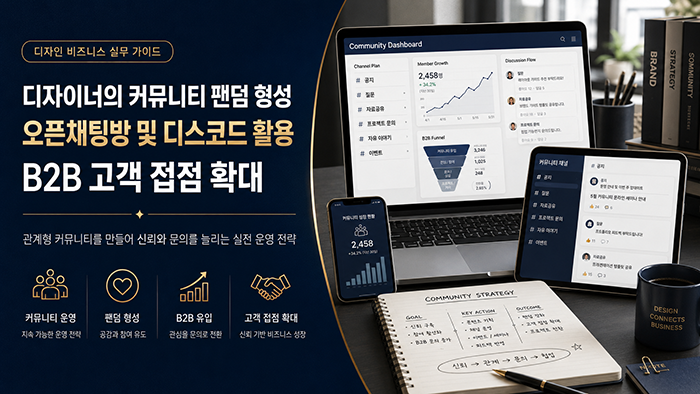 디자이너의 커뮤니티 팬덤 형성: 오픈채팅방 및 디스코드 활용 B2B 고객 접점 확대