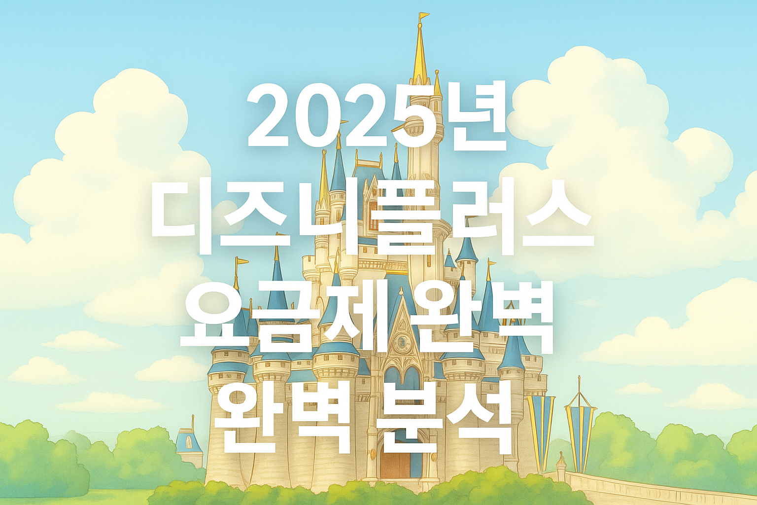 2025년 디즈니플러스 요금제 완벽 분석 이미지