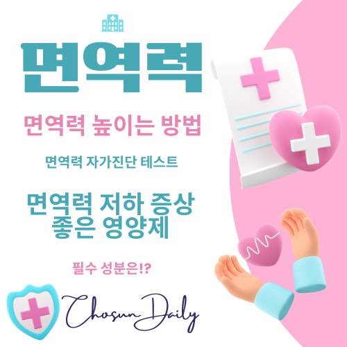 면역력 높이는 방법 저하 증상에 좋은 강화 영양제