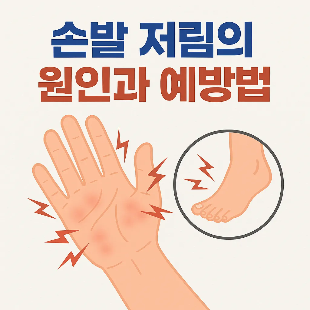 손발 저림의 원인과 예방법