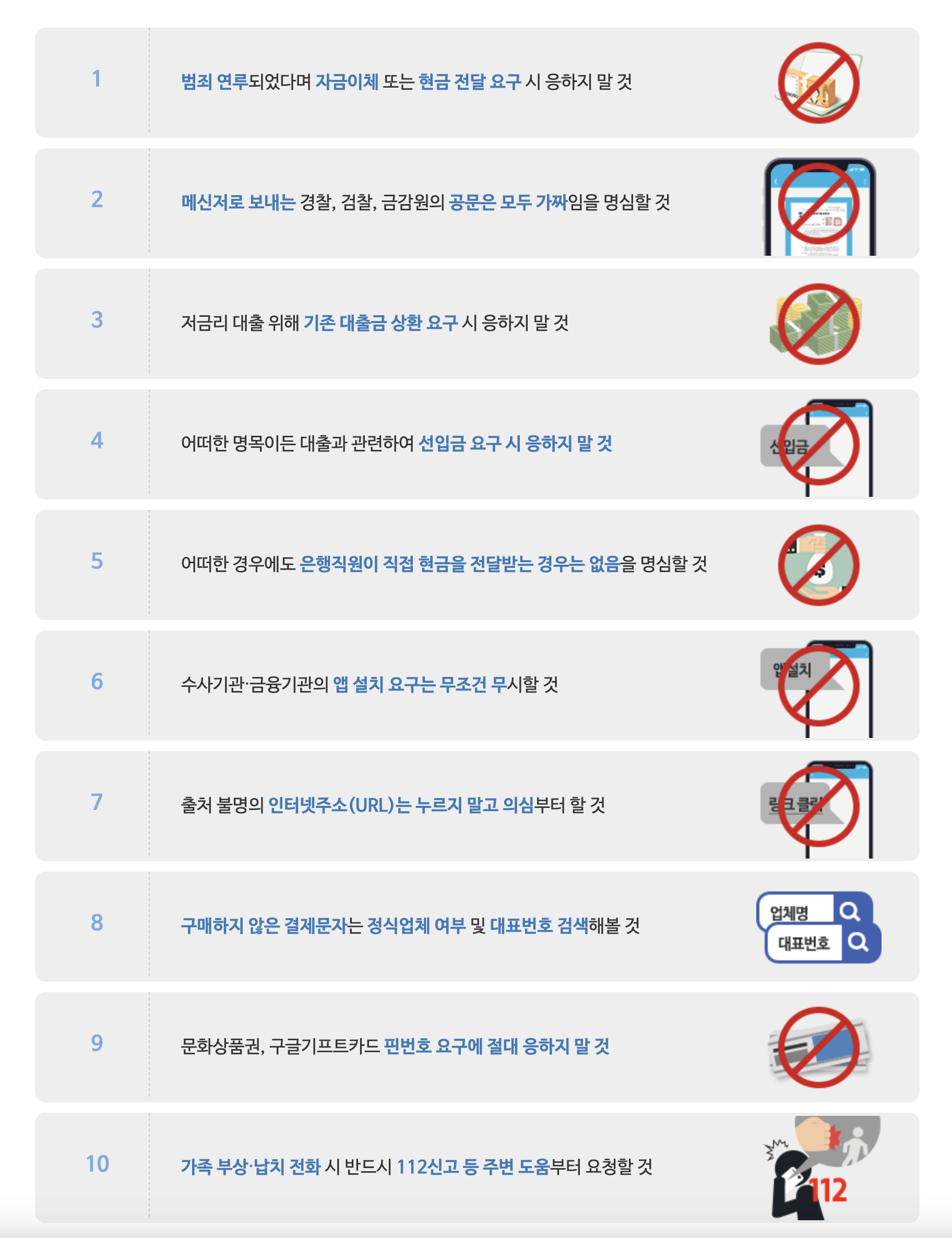 보이스피싱 신고절차 및 대처방안