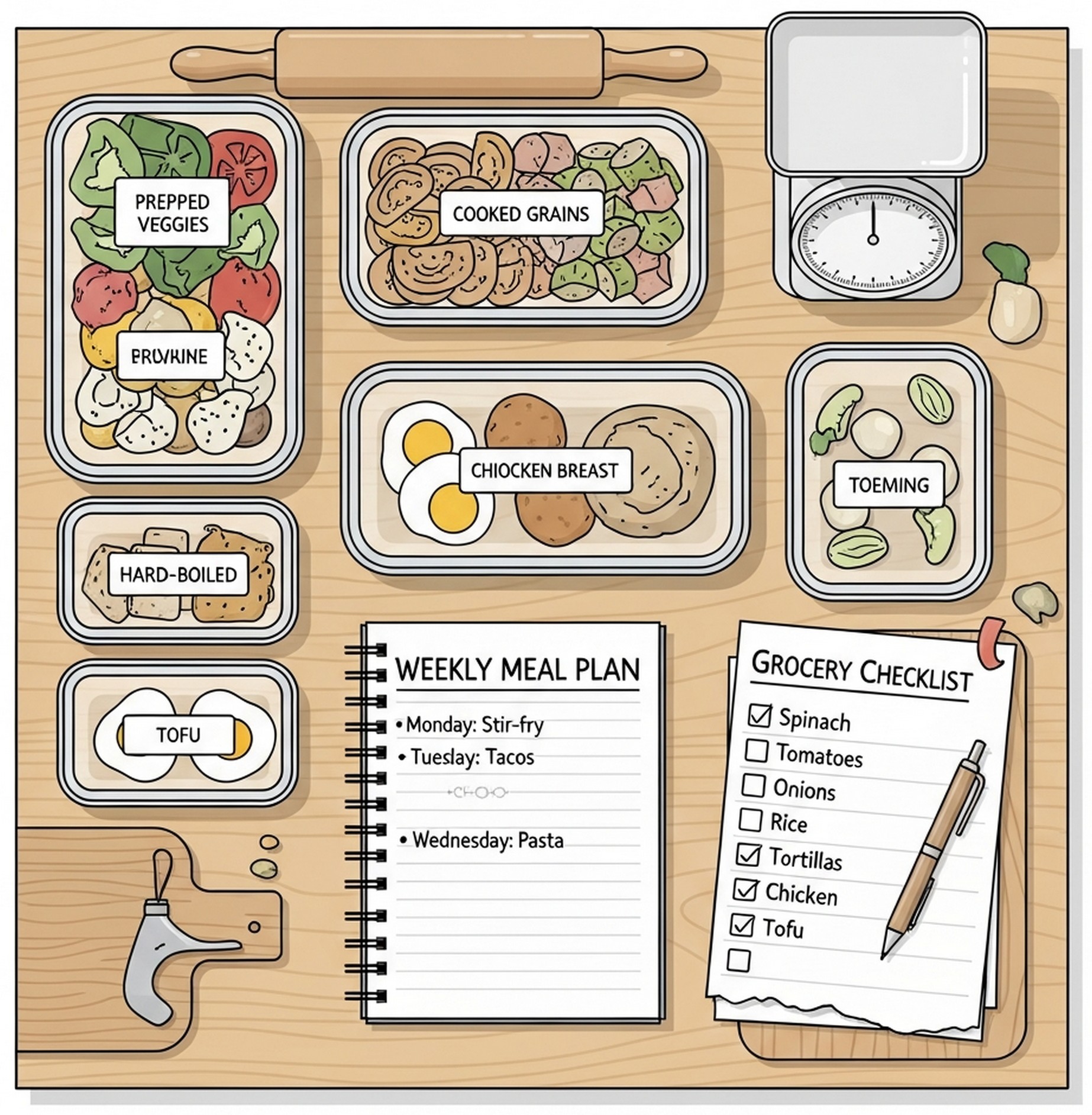 주방 식재료 정리