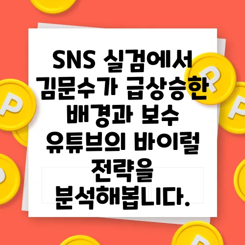 SNS 실검에서 김문수가 급상승한 배경과 보수 유튜브의 바이럴 전략을 분석해봅니다.