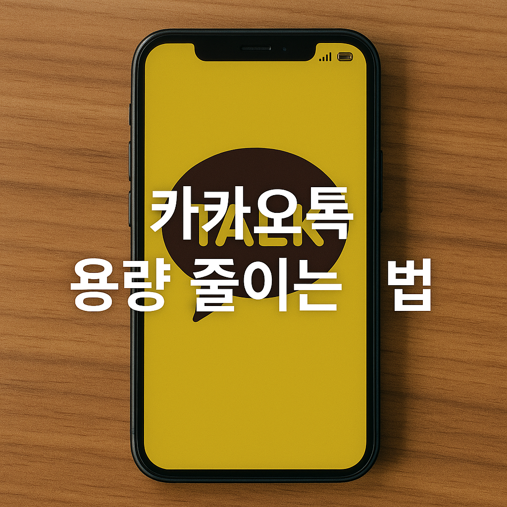 스마트폰이 느려졌다면 카카오톡 용량 줄이는 초간단 방법📱