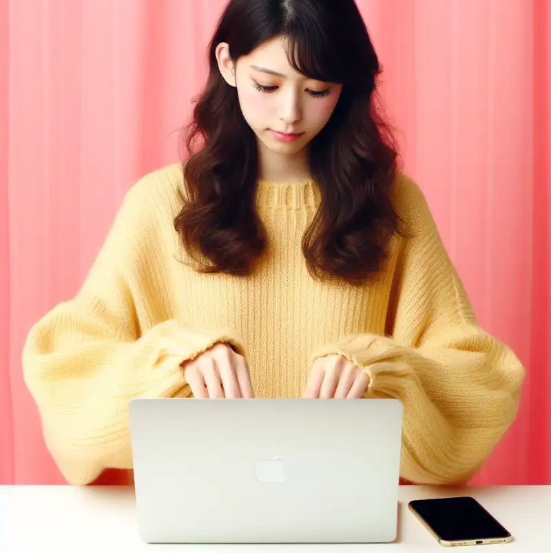 맥북-공장초기화하는-청순한-여자의-모습