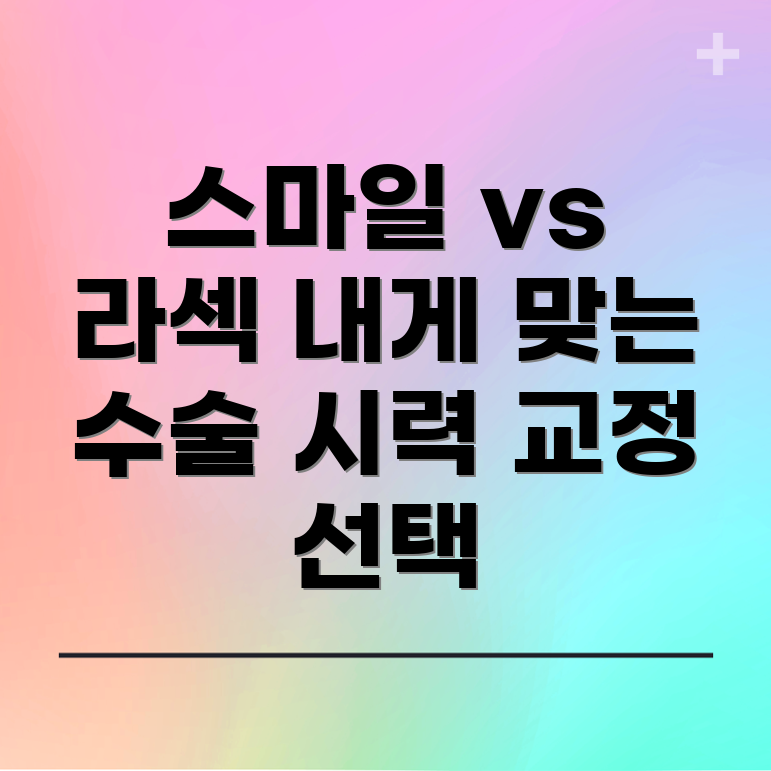 스마일과 라섹