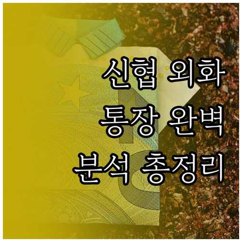신협 외화통장 완벽 분석: 금리, 혜..