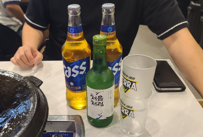 상대원동맛집 삼겹살맛집 무쇠뚝삼겹 메뉴판 소주 맥주