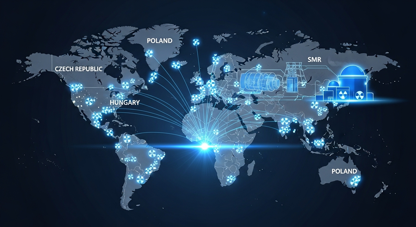두산에너빌리티 체코 원전 SMR 세계지도 수주 미국 유럽 동시 진격