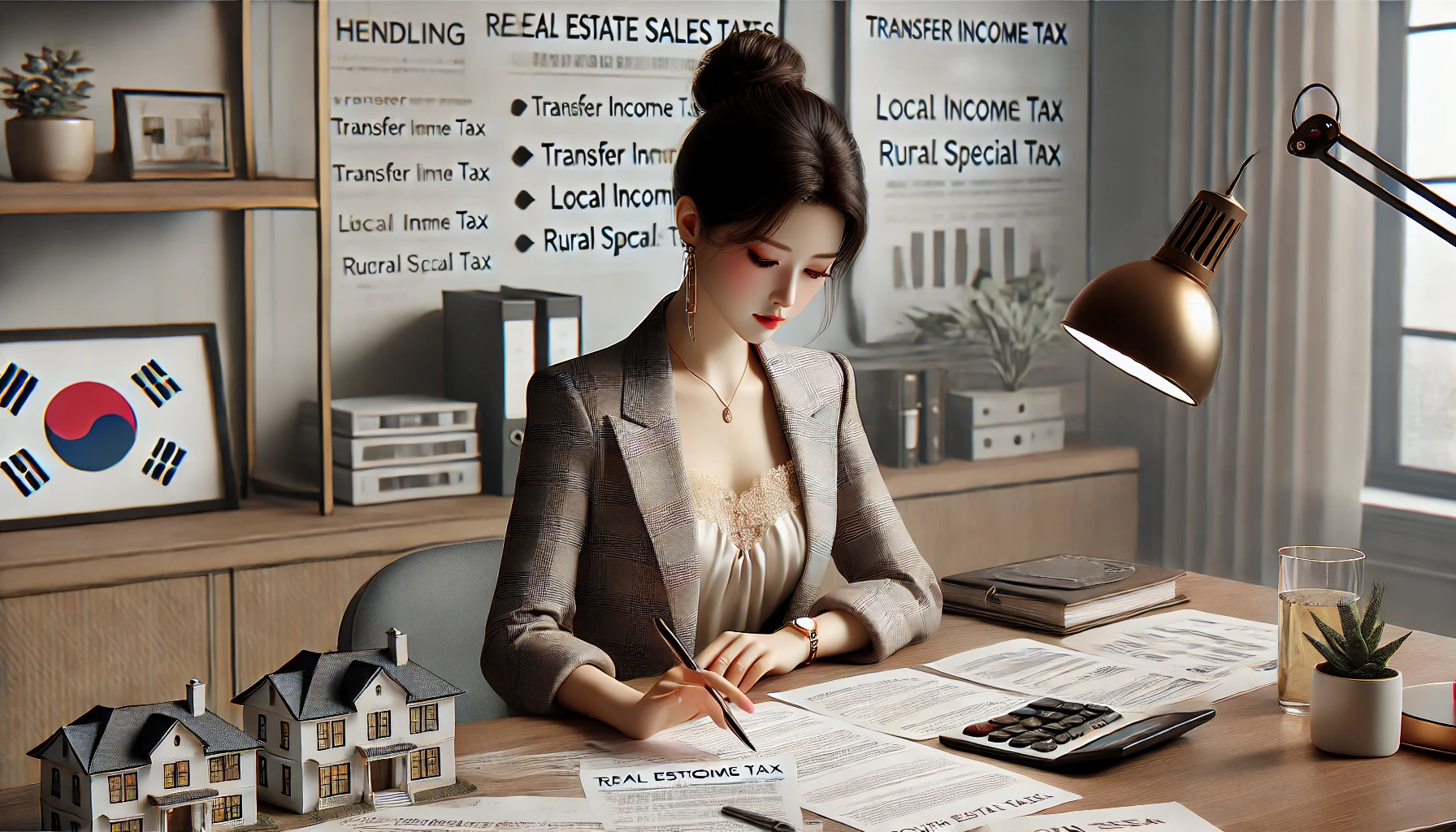 부동산 매도 세금 확인하는 이미지
