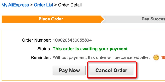 알리 익스프레스 주문 취소 환불 방법 배송지연