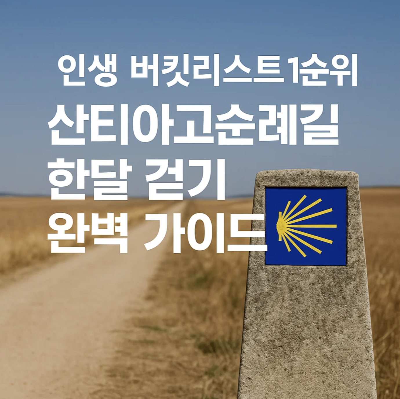 인생 버킷리스트 1순위, 산티아고순례길 한달 걷기 완벽 가이드