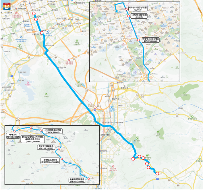 서울06번 버스 운행구간