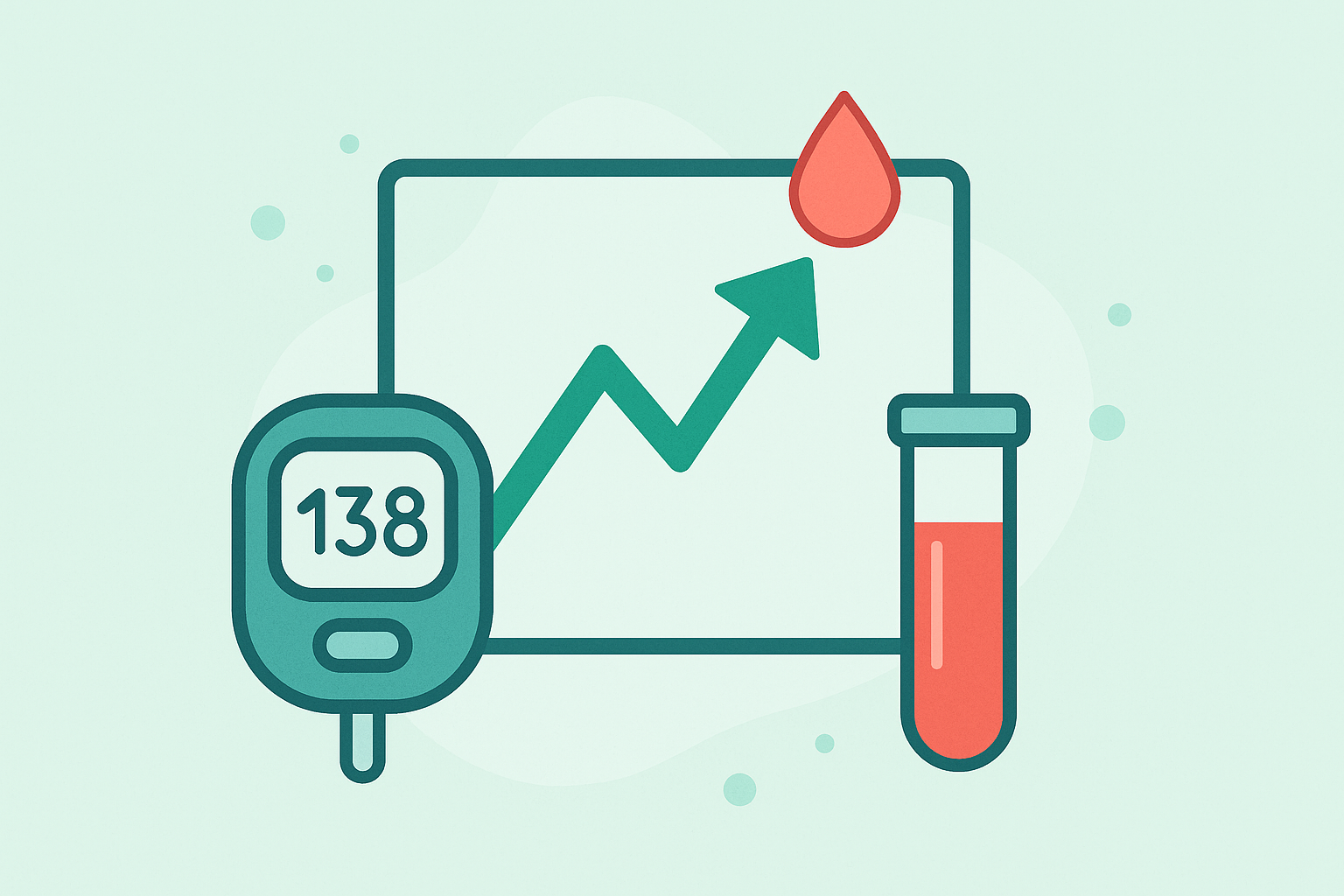 혈당 스파이크 원인을 보여주는 일러스트