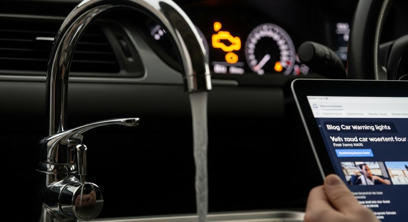 자동차 경고등 종류 수도꼭지