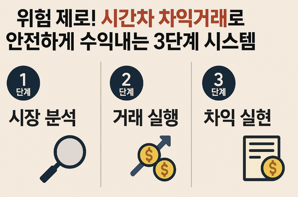 시간차 차익거래로 안전하게 수익내는 3단계 시스템