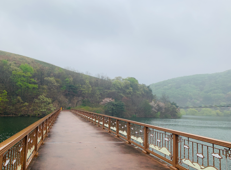 개심사 진입전 호수전경2