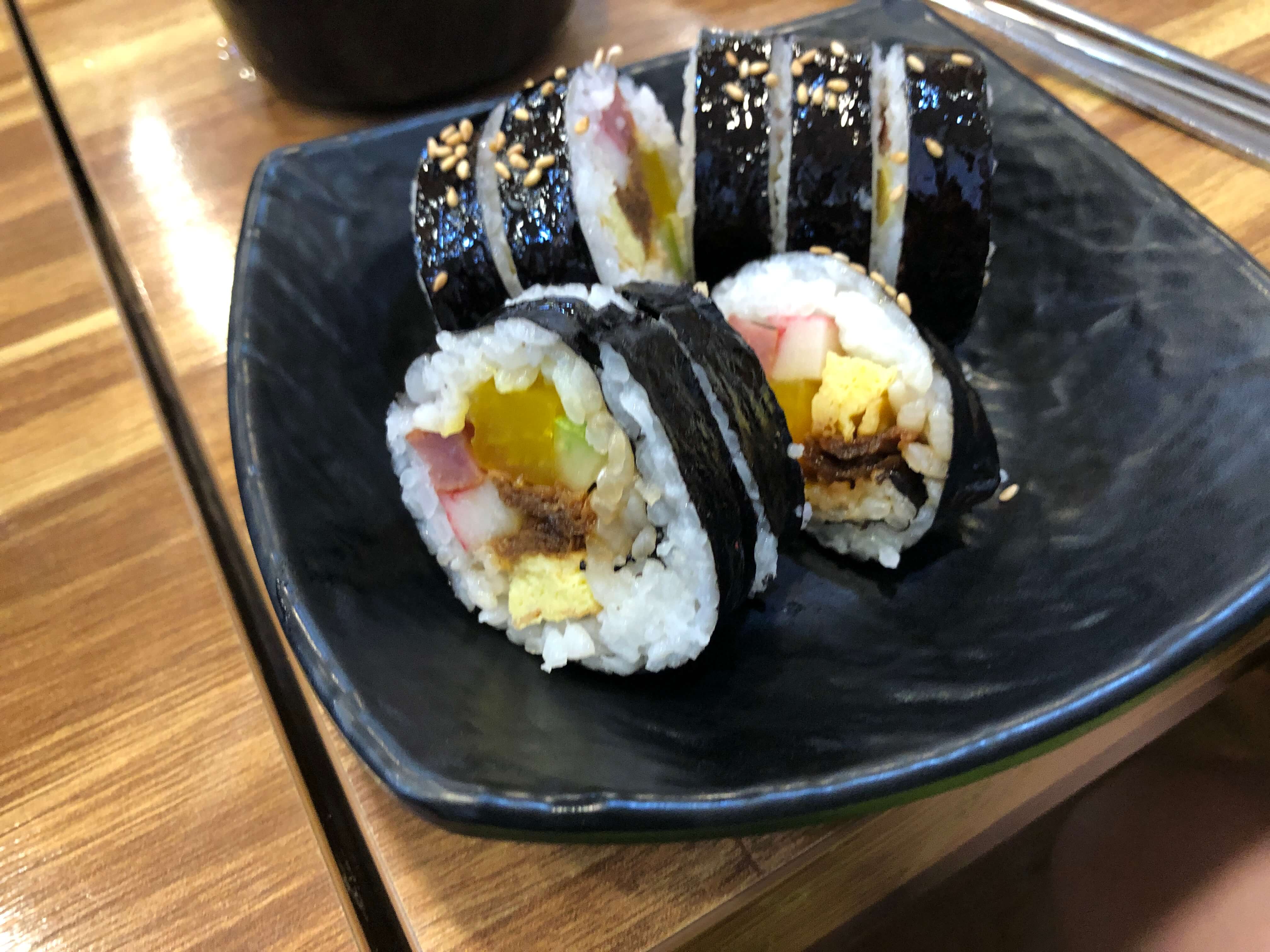 민수랜드-미소본가스마일칼국수 김밥