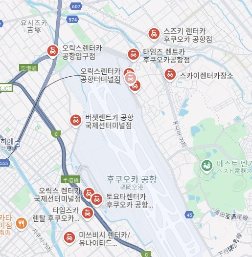 후쿠오카-공항-렌트카