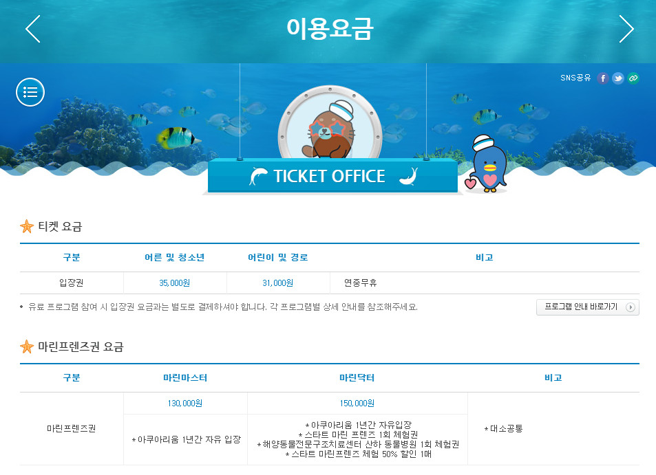 롯데월드-아쿠아리움-요금